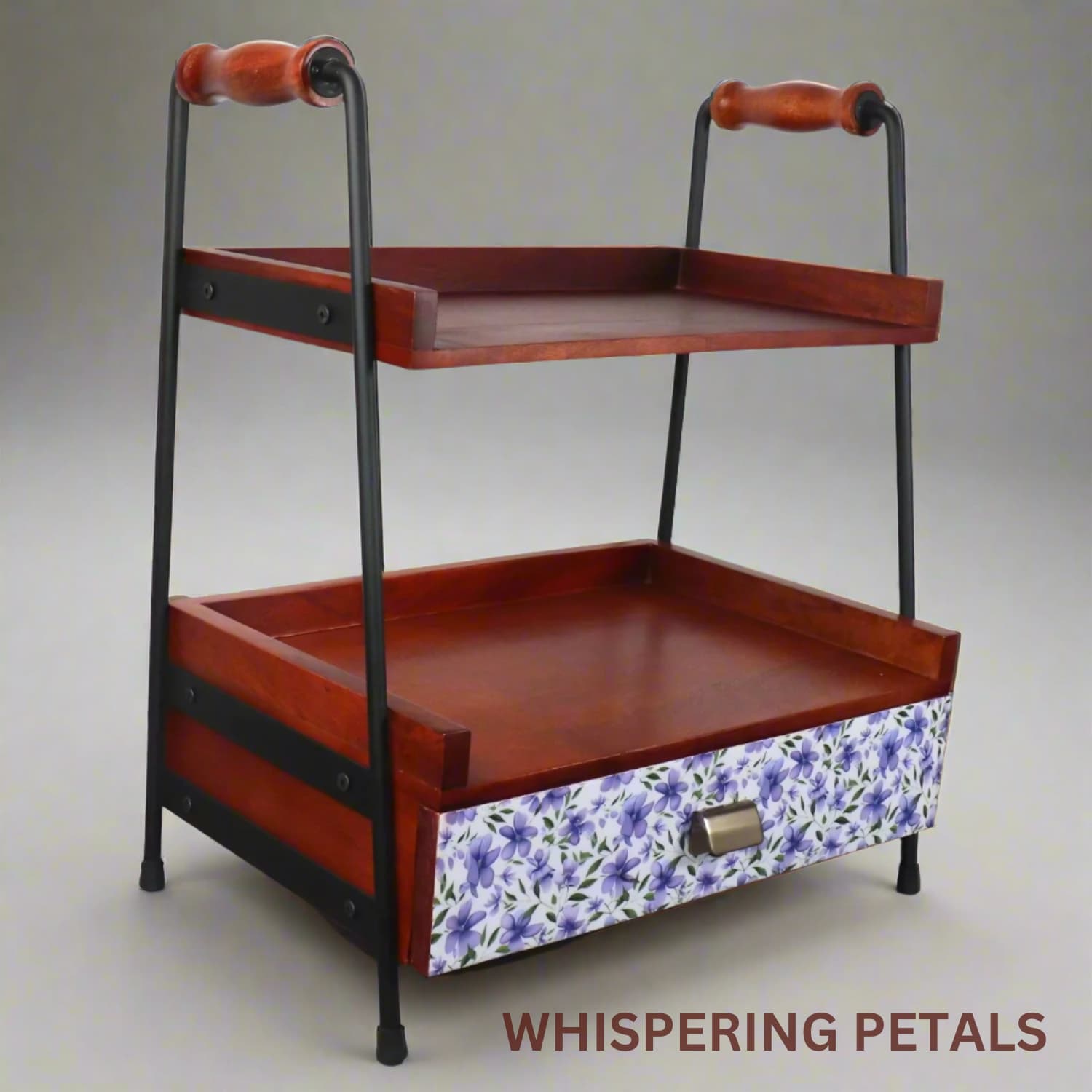 Loosebucket Whispering petals wooden kitchen organizer 