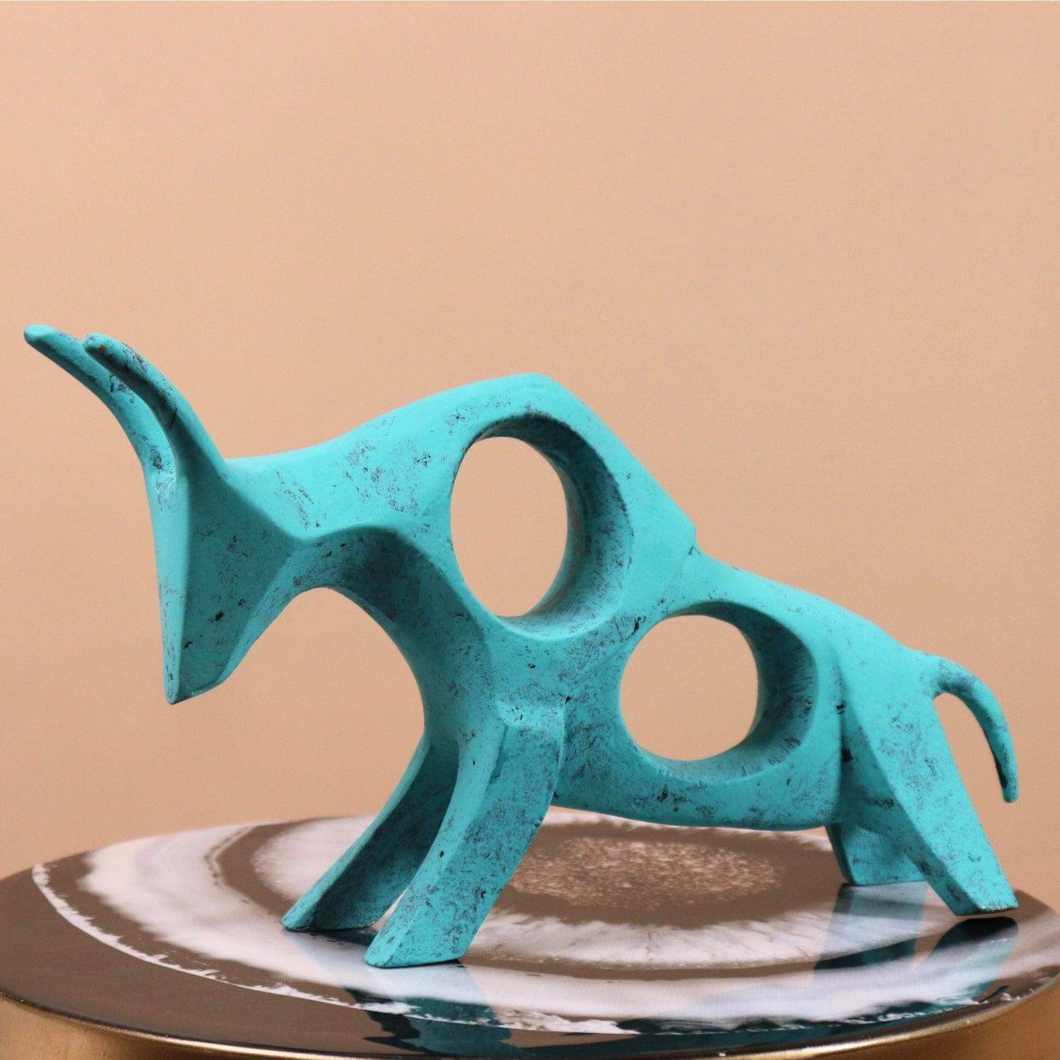 Bull figurine , Aluminum Bull Figurine