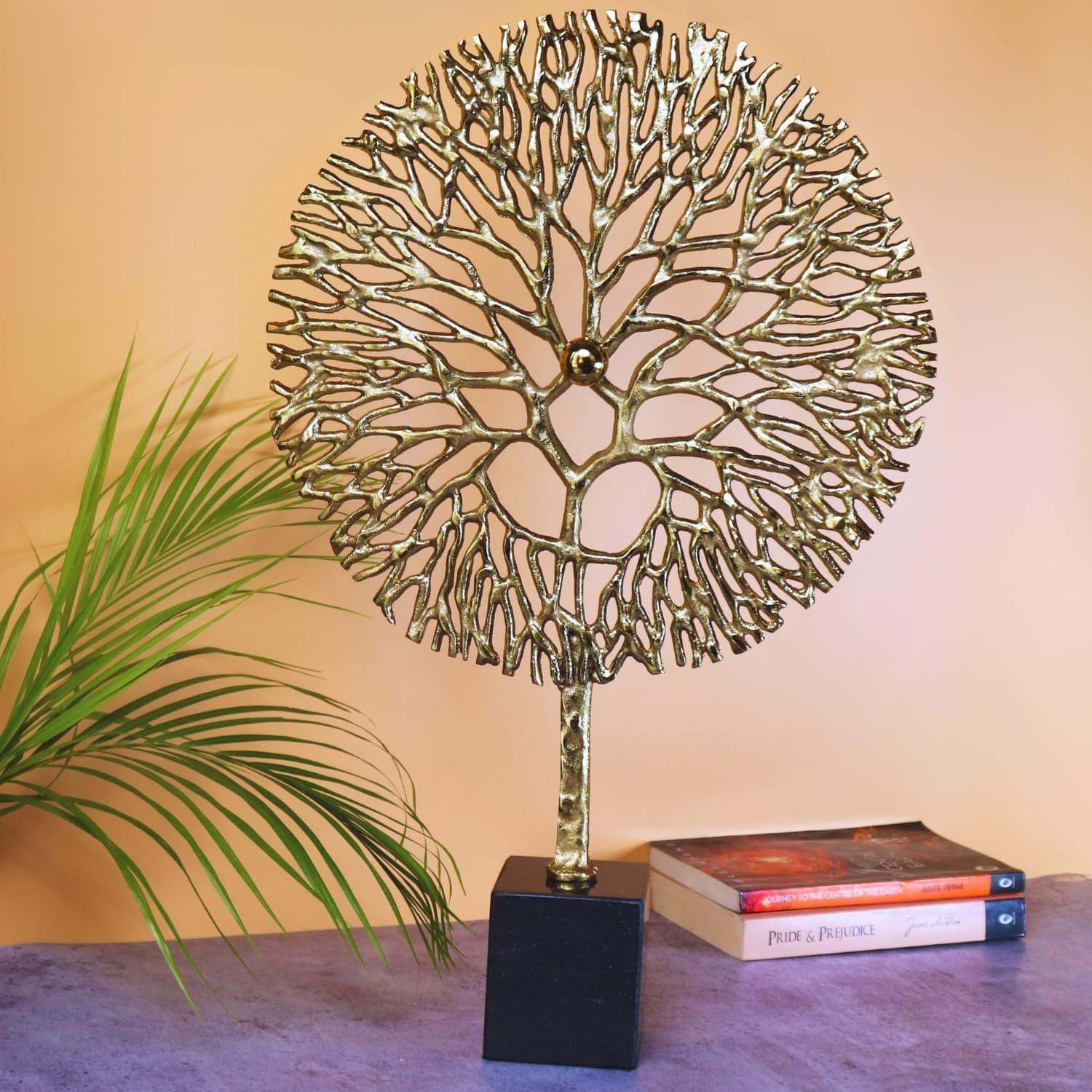 Golden Shining Tree in metal for Table decor