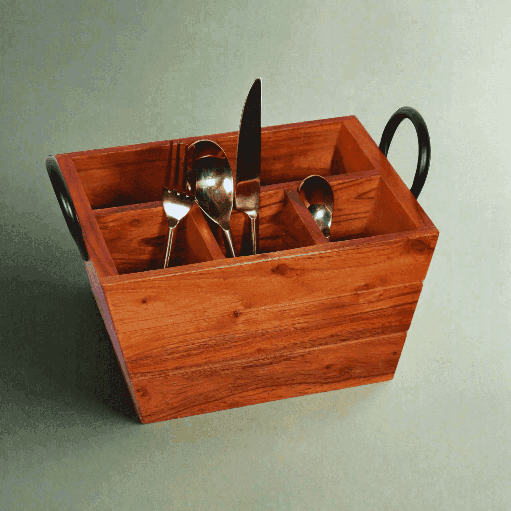 Buy Best wooden Cutlery holder  online in India at affordable prices