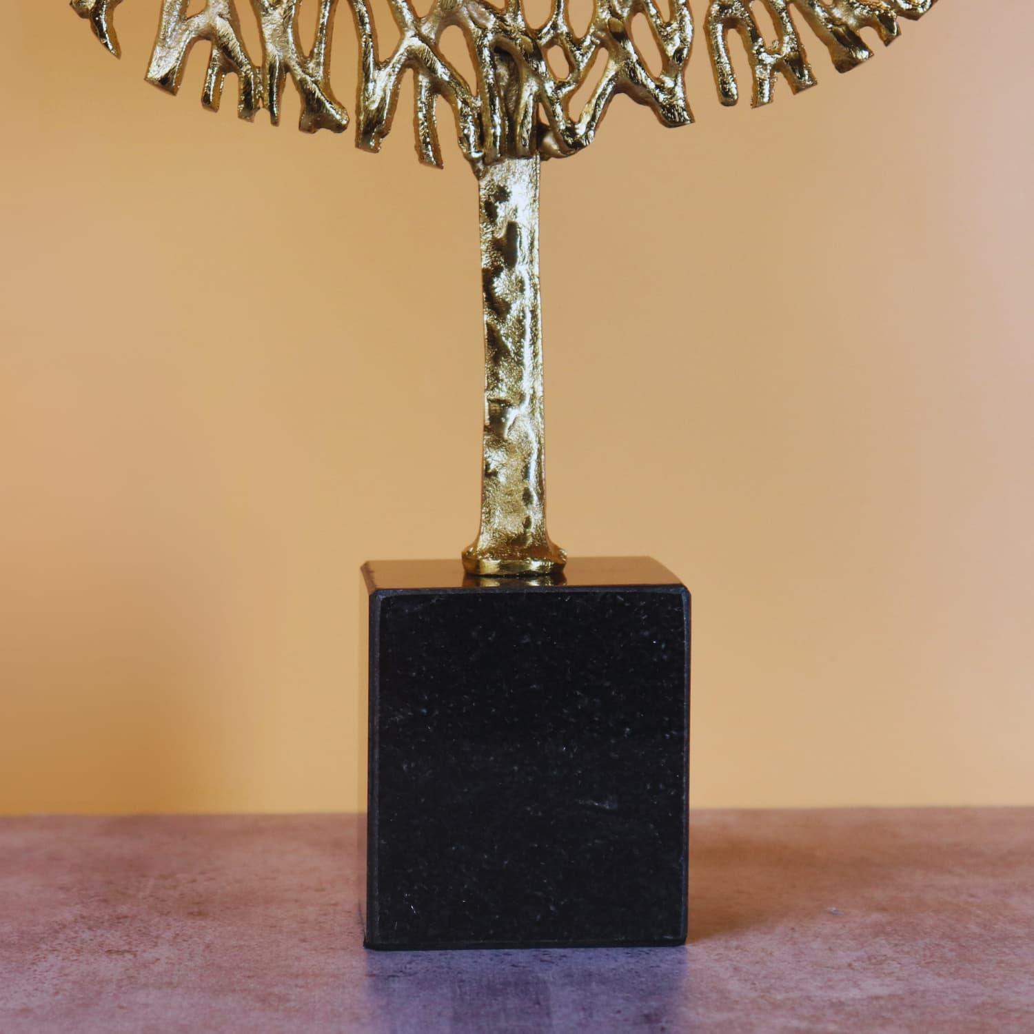 Golden Shining Tree in metal for Table decor