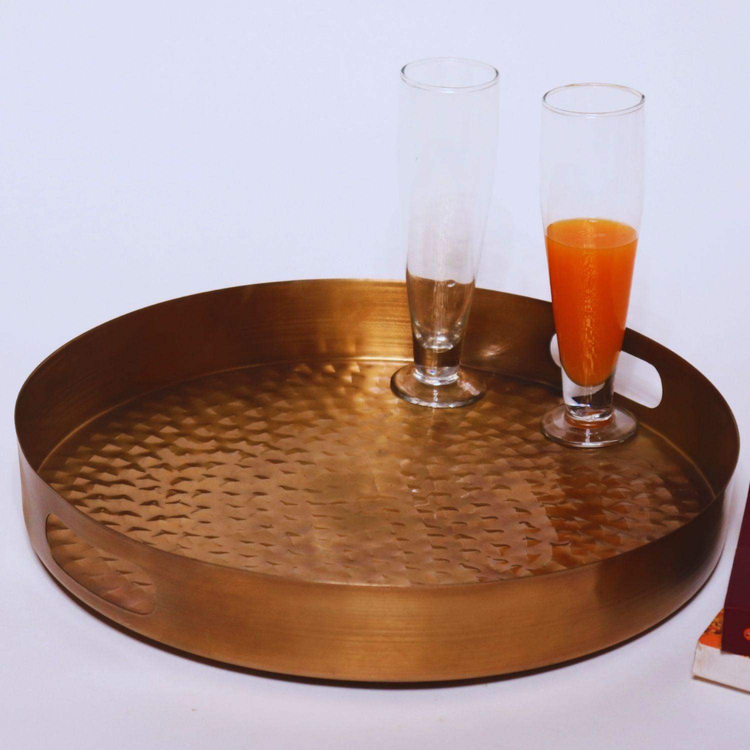 Round Metal Tray