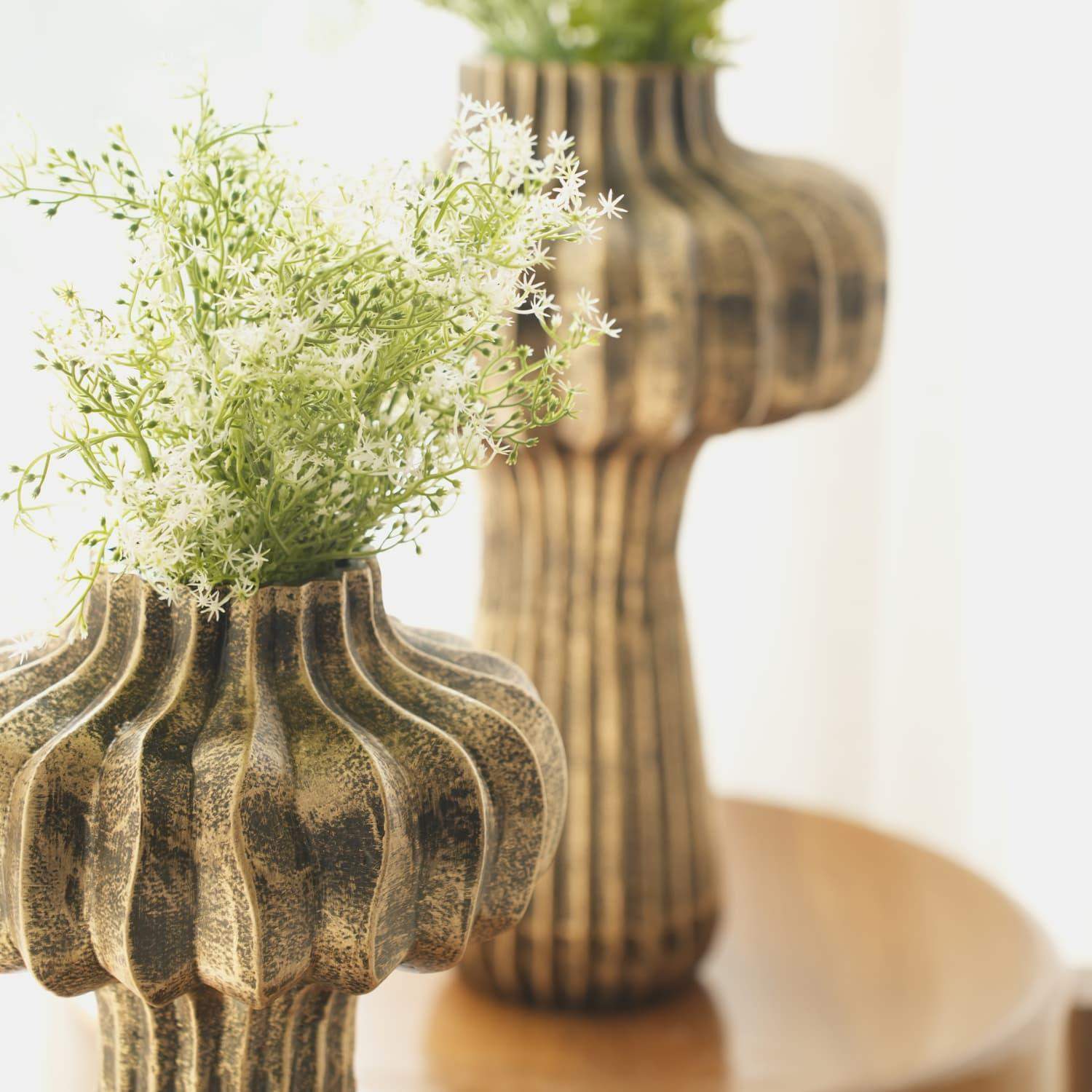 Premium Vintage Portobello Aluminum Vases - LOOSEBUCKET