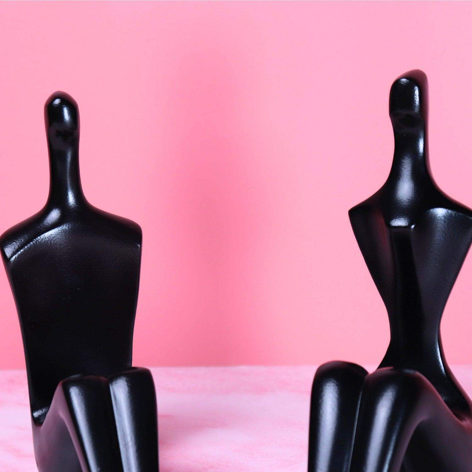 Male and female Metal Table accents 