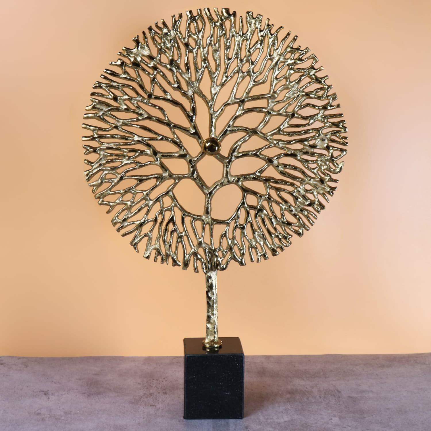 Golden Shining Tree in metal for Table decor