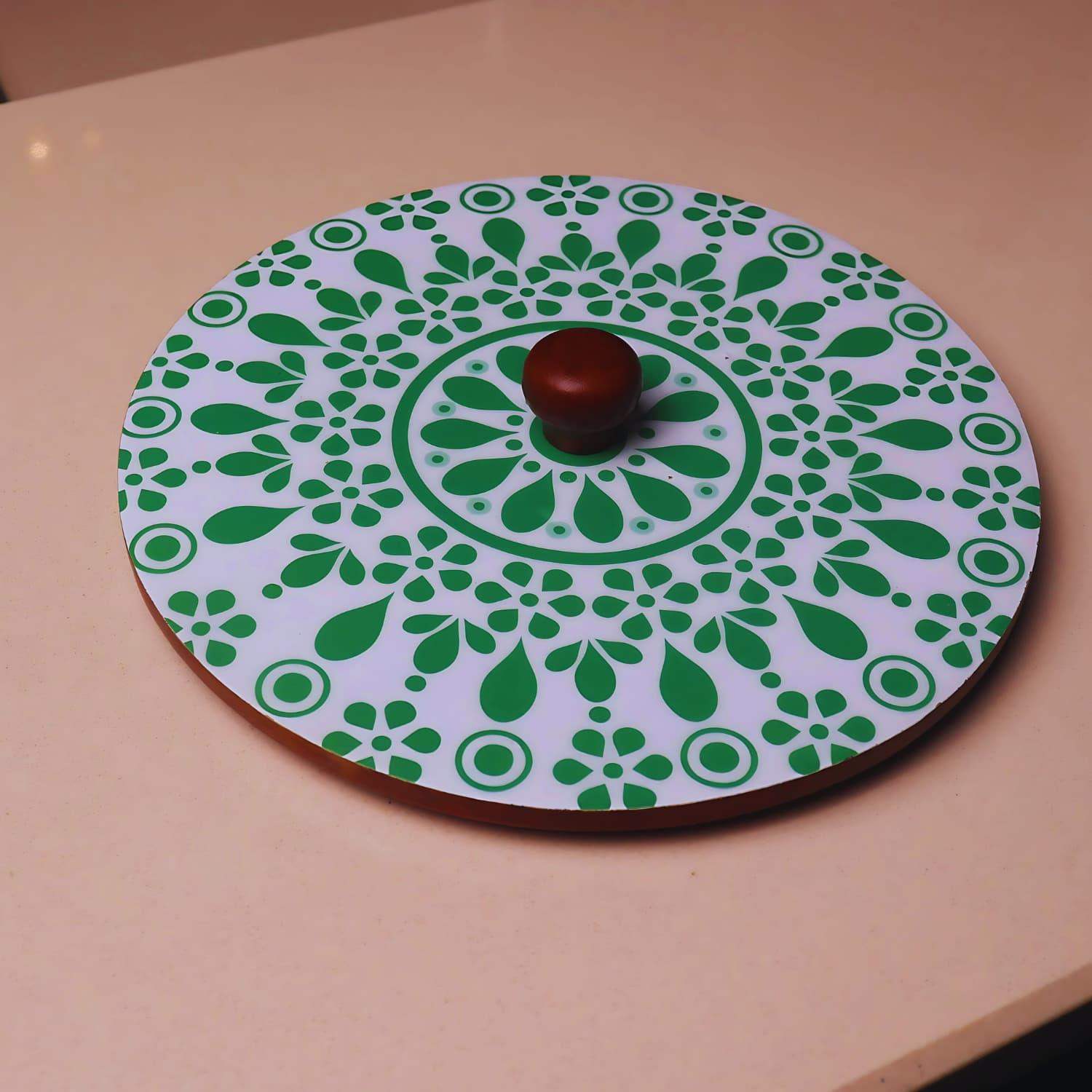 Best Wooden Chapati box online India Harita Edition LID