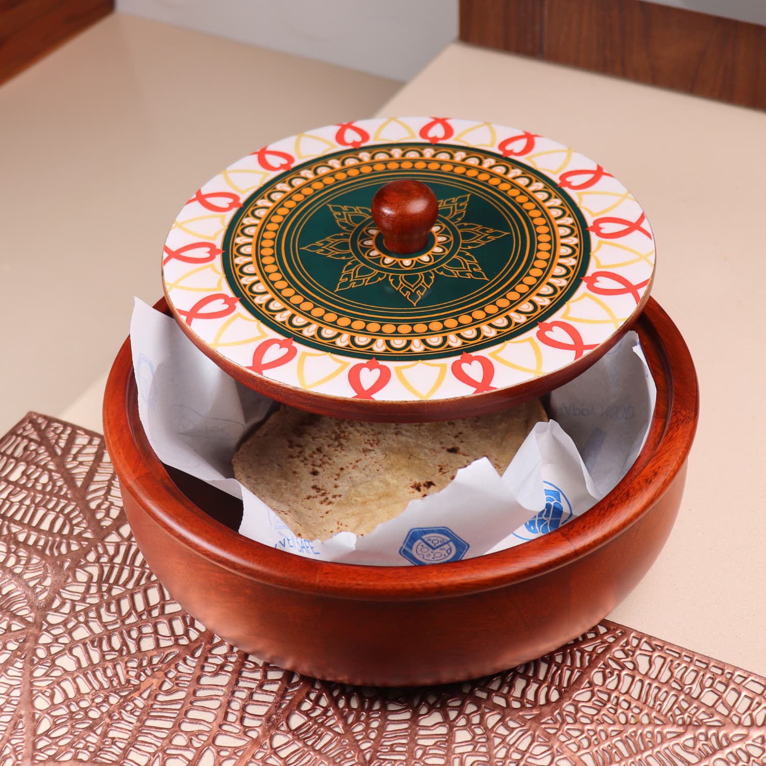 Mandala Magic Chapati Box