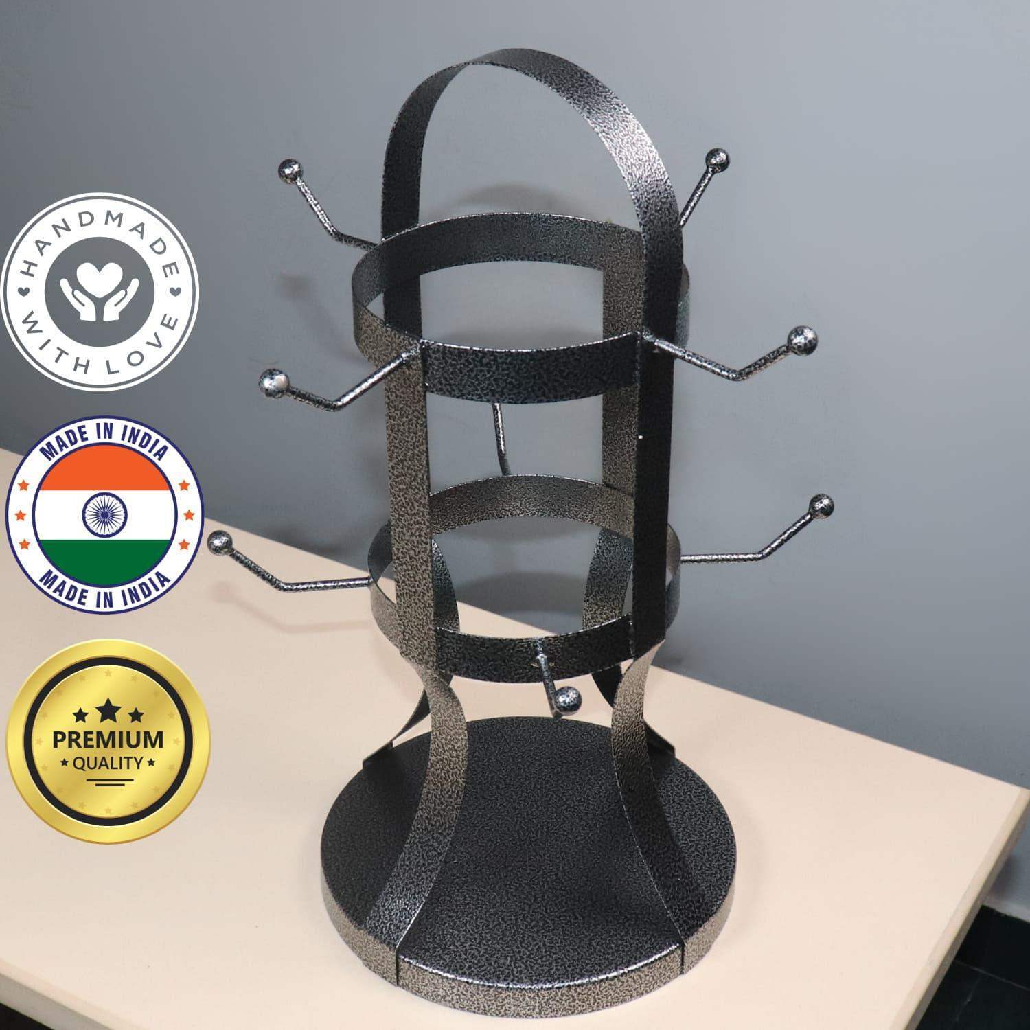Silver Trail Metal Cup Stand for Kitchen (Big Size) - LOOSEBUCKET