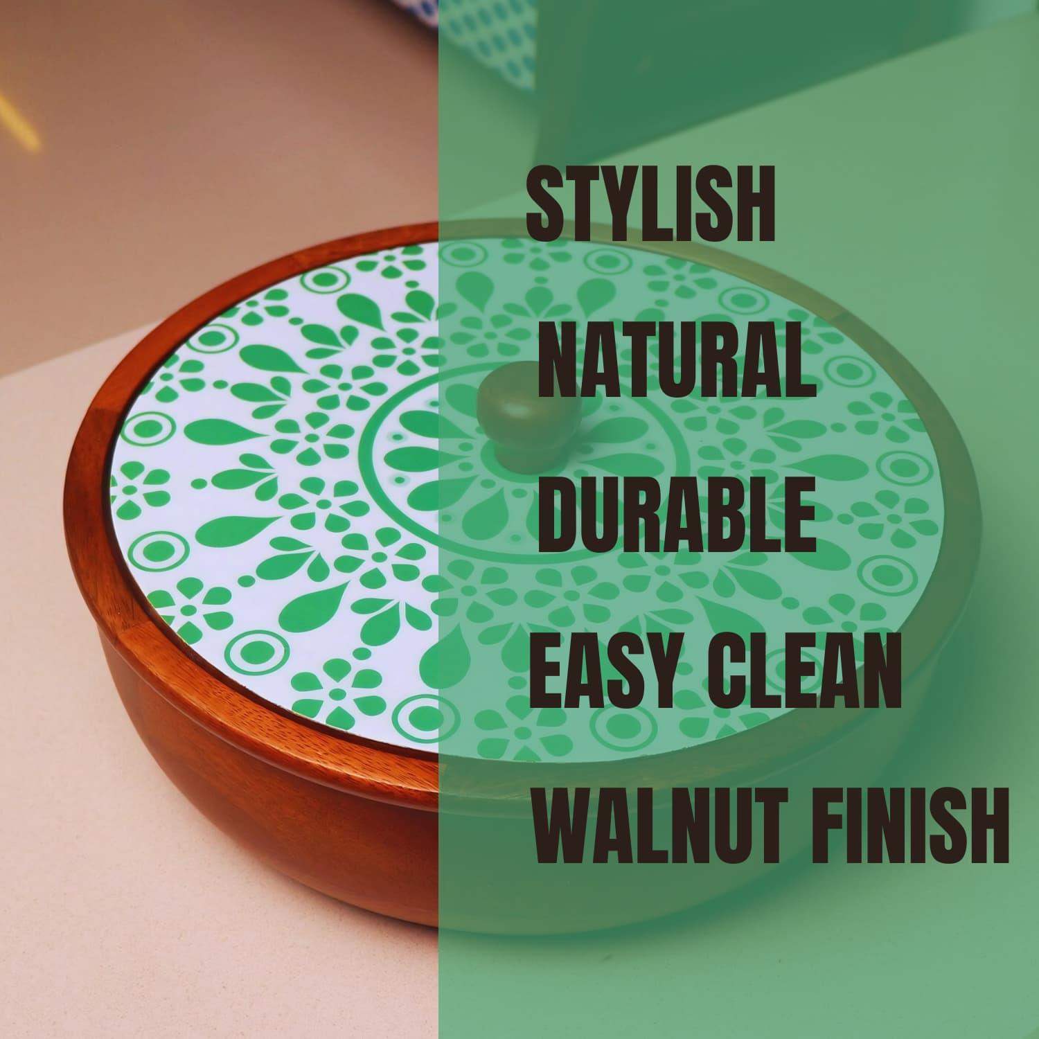 Best Wooden Chapati box online India Harita Edition features