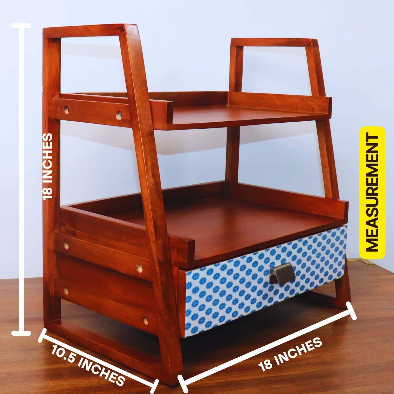 The Best  wooden Kitchen organizer online in India the blue bloom