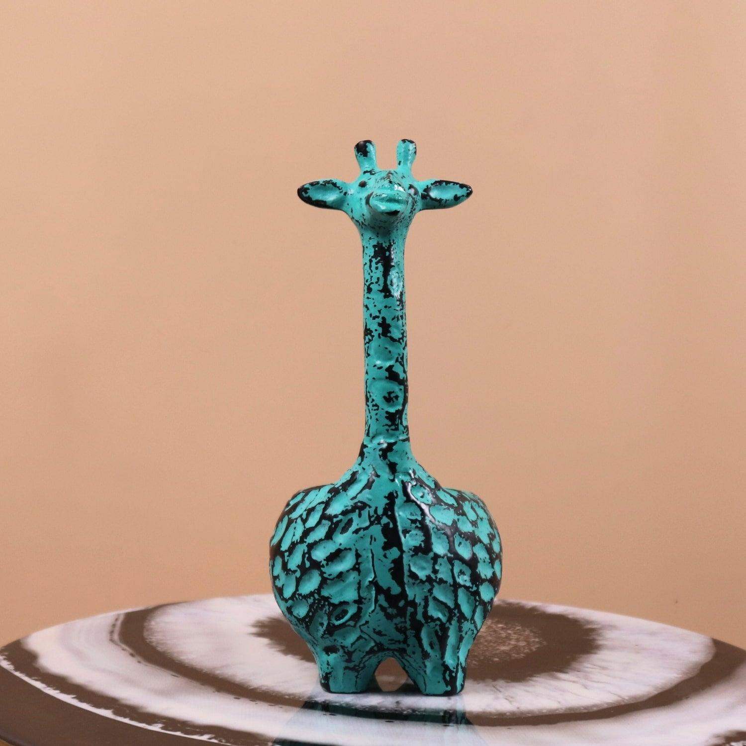 Giraffe table figurine, giraffe table sculpture