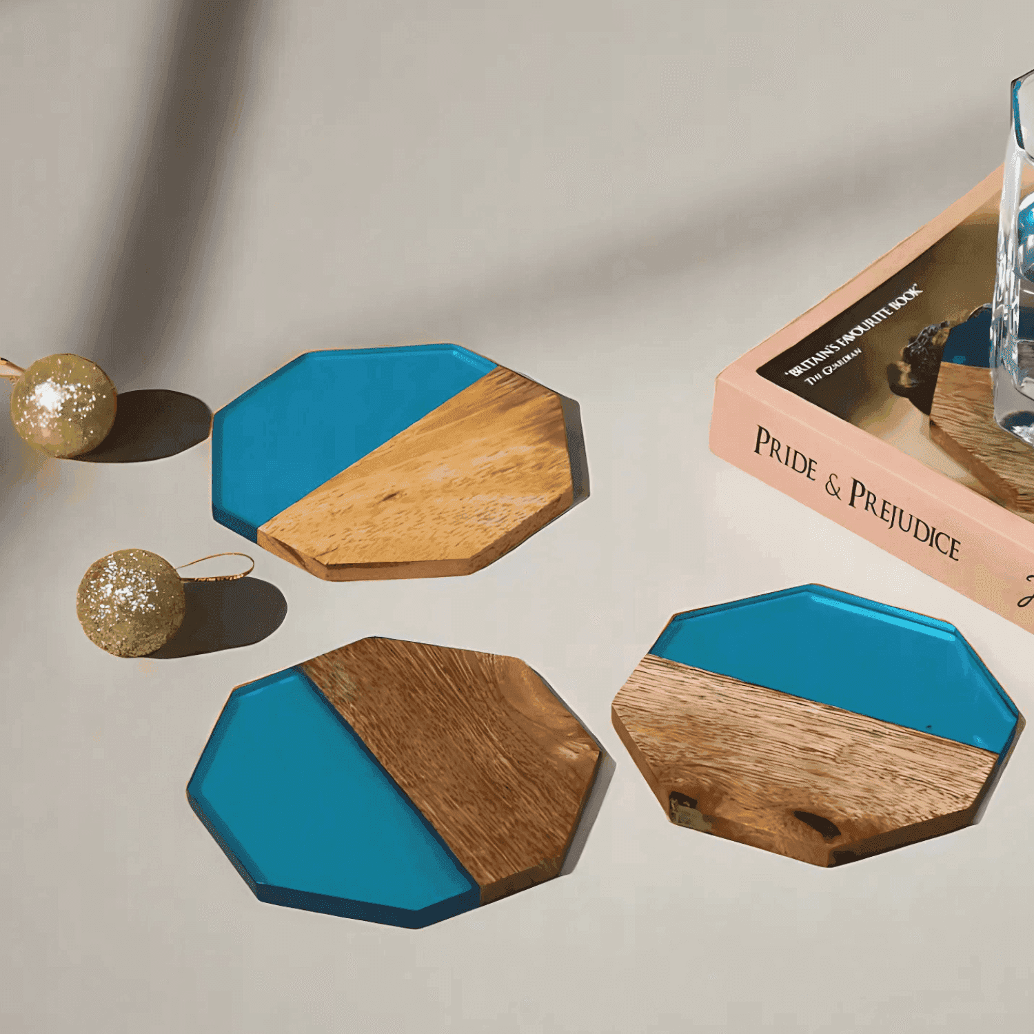 Handmade Tea Coasters (The Sky Explore) - LOOSEBUCKET