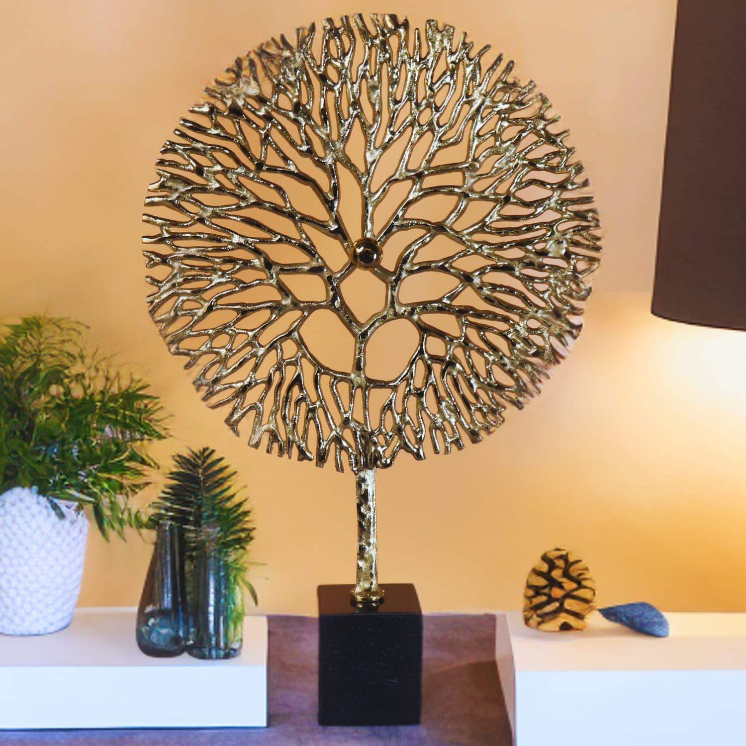 Golden Shining Tree in metal for Table decor