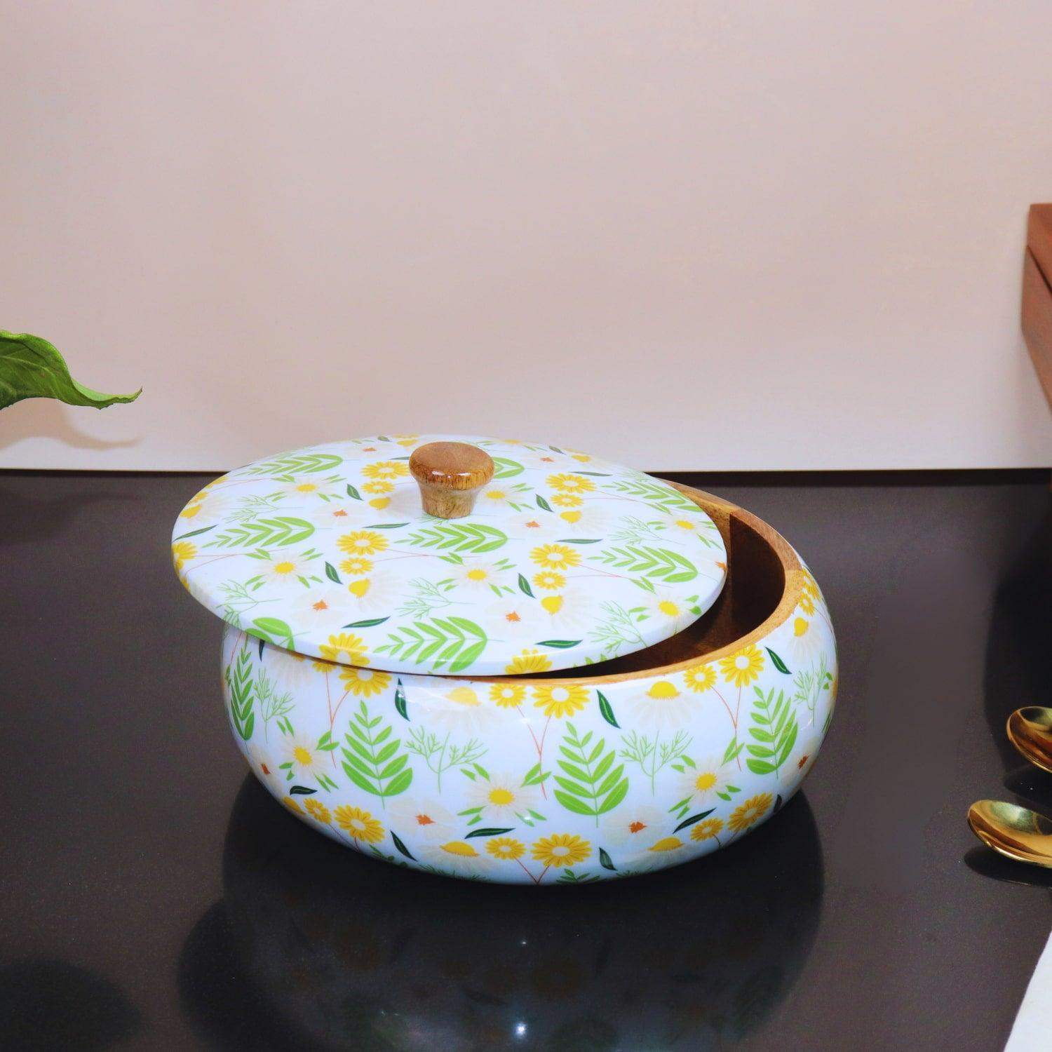 wooden Chapati Box spring edition