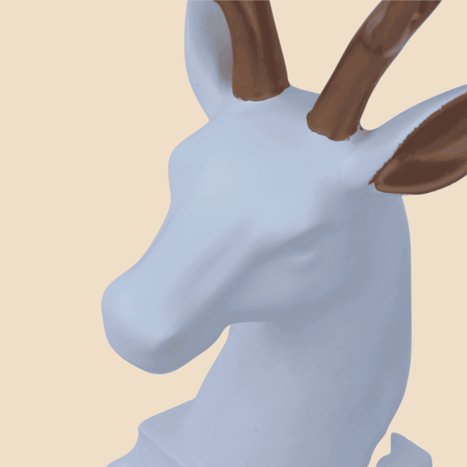 Modern Deer Face (Sculpture) - LOOSEBUCKET