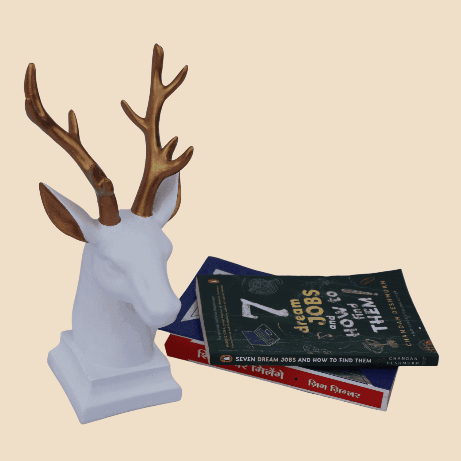 Modern Deer Face (Sculpture) - LOOSEBUCKET