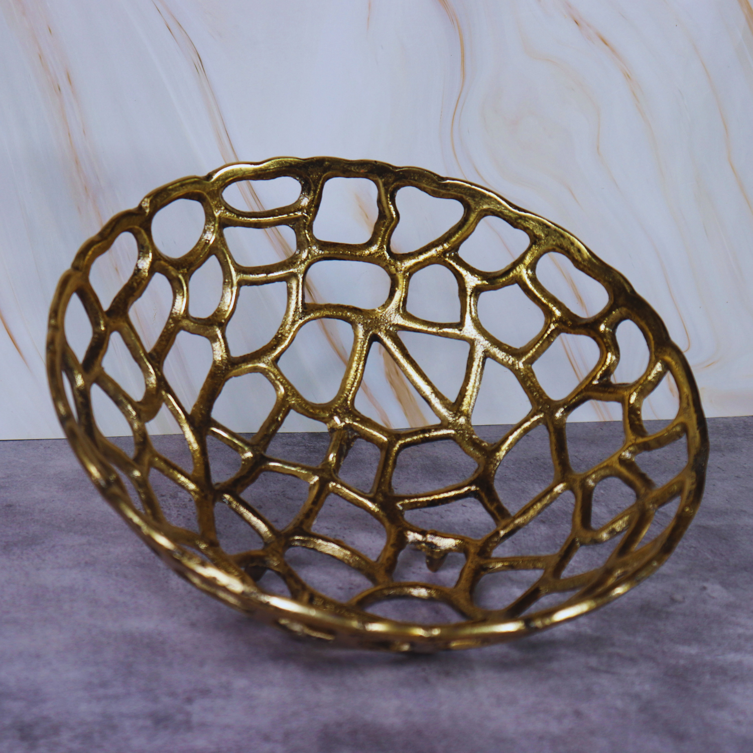 The Net Fruits & Multipupose Metal basket (Antique) - LOOSEBUCKET