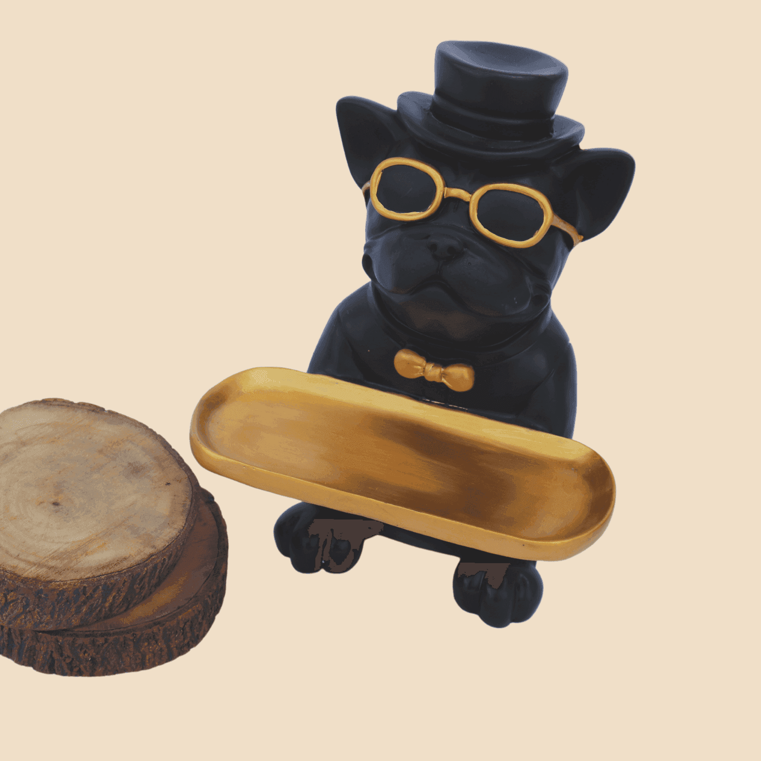 The Waggish Black Dog ( Sculpture Figurine) - LOOSEBUCKET