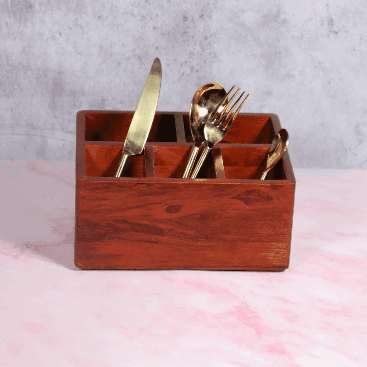 BIG Caddy Wooden Cutlery Holder - LOOSEBUCKET