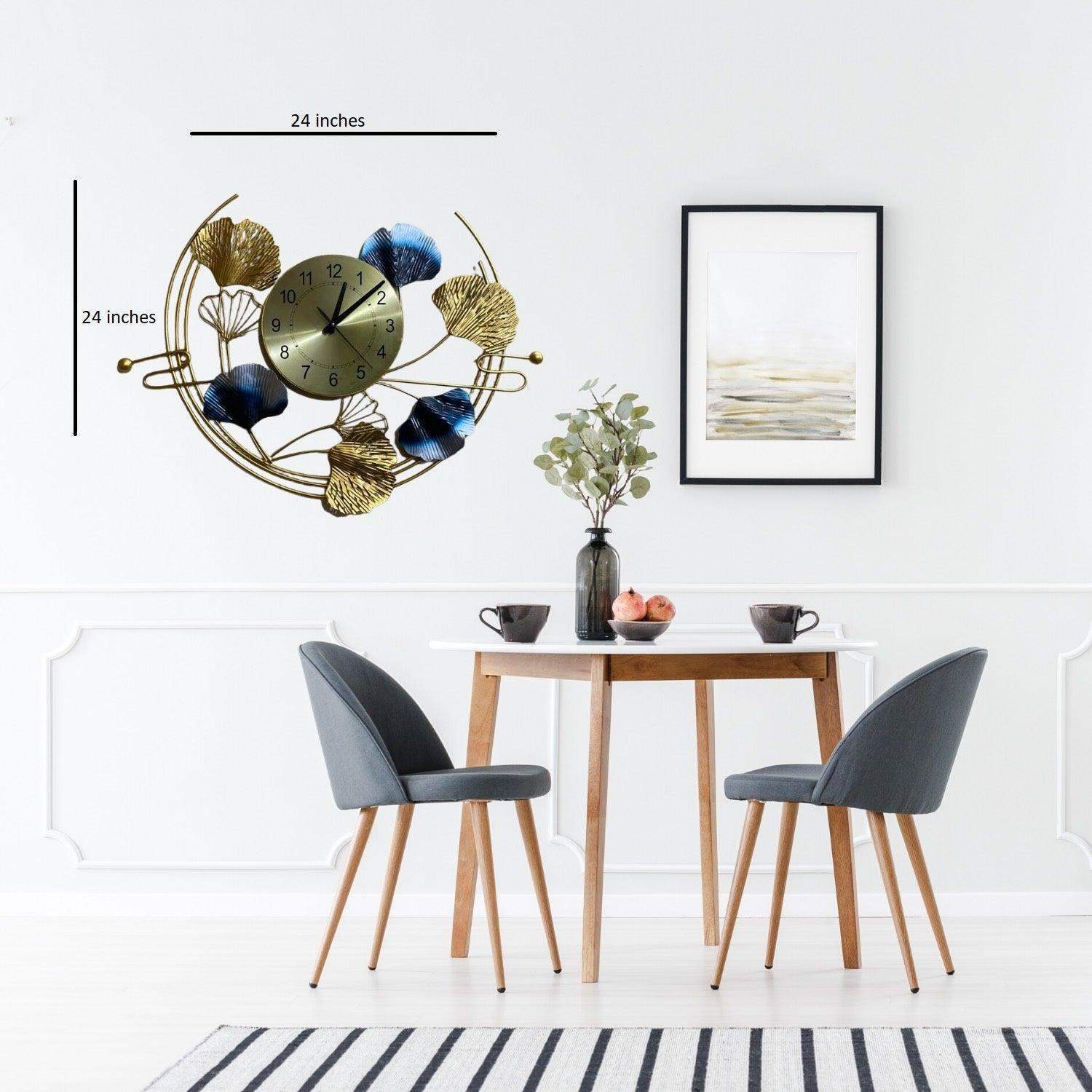 Metal Wall Clock (The Golden Time) - LOOSEBUCKET