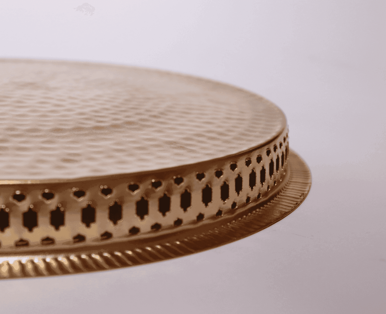 The Royal King Metal Tray (Gold Finish) - LOOSEBUCKET