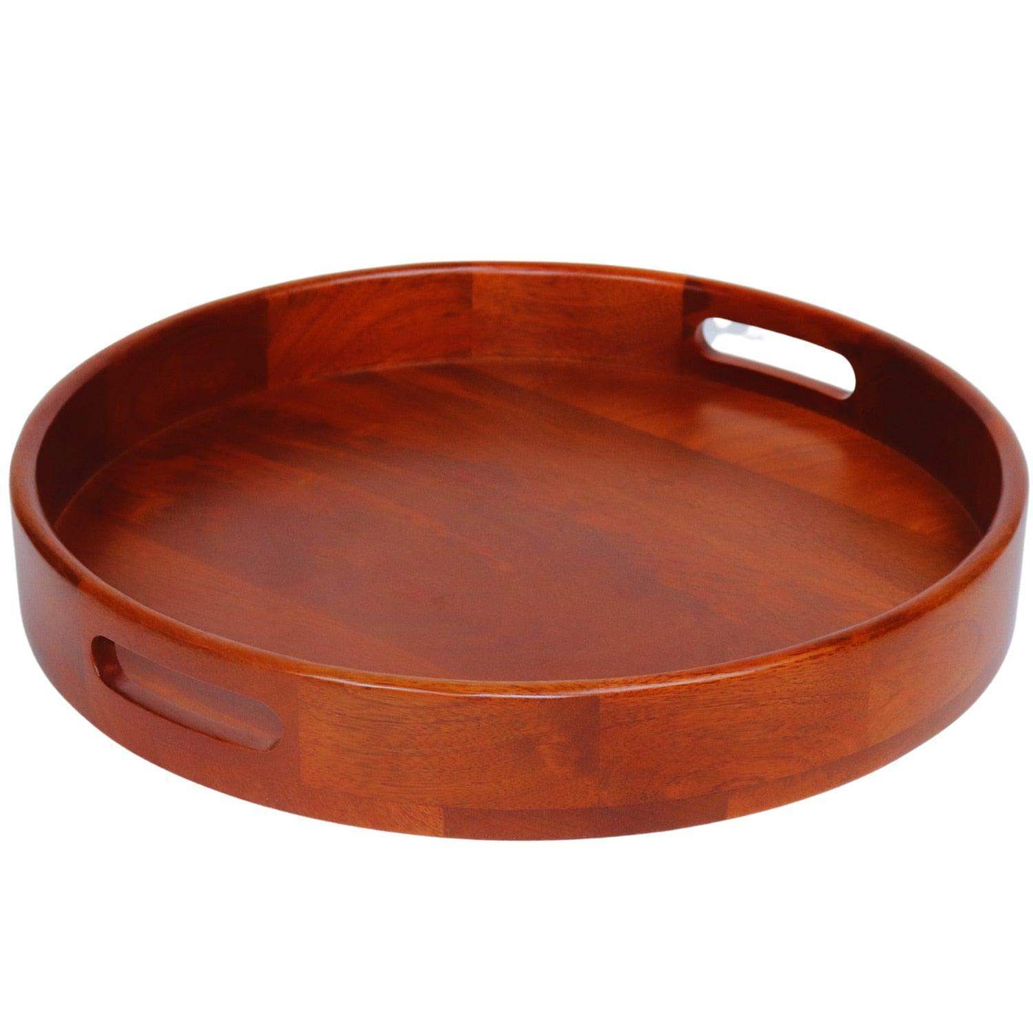 The Wooden Round Serving Trays  (Big Fam Collection)