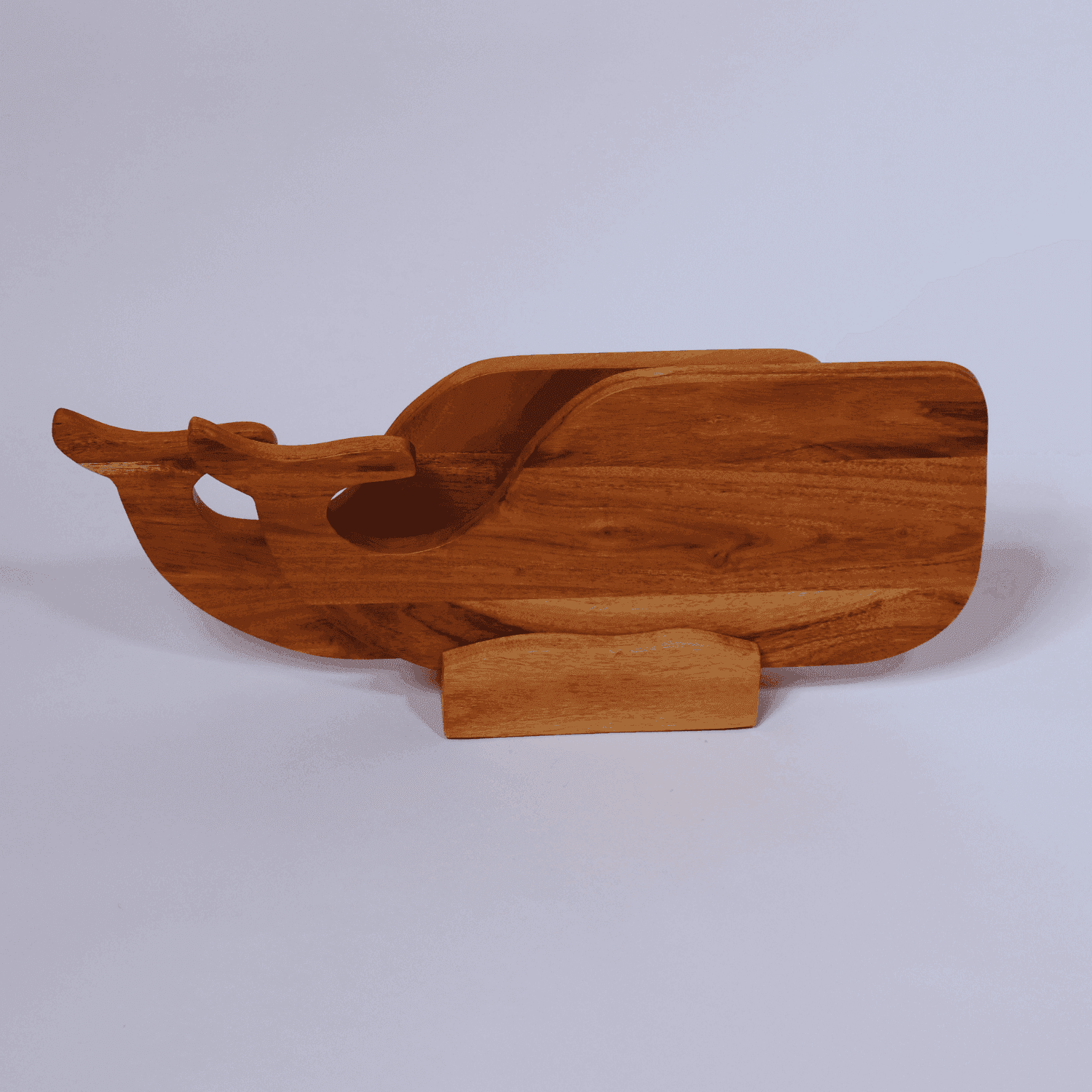 Chopping board with stand (Whales Tales Wave) - LOOSEBUCKET