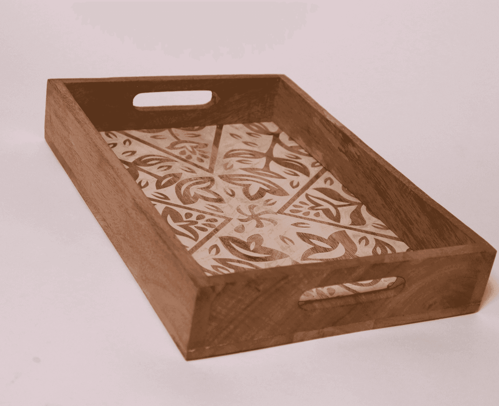The Carved Mango Wood Tray - LOOSEBUCKET