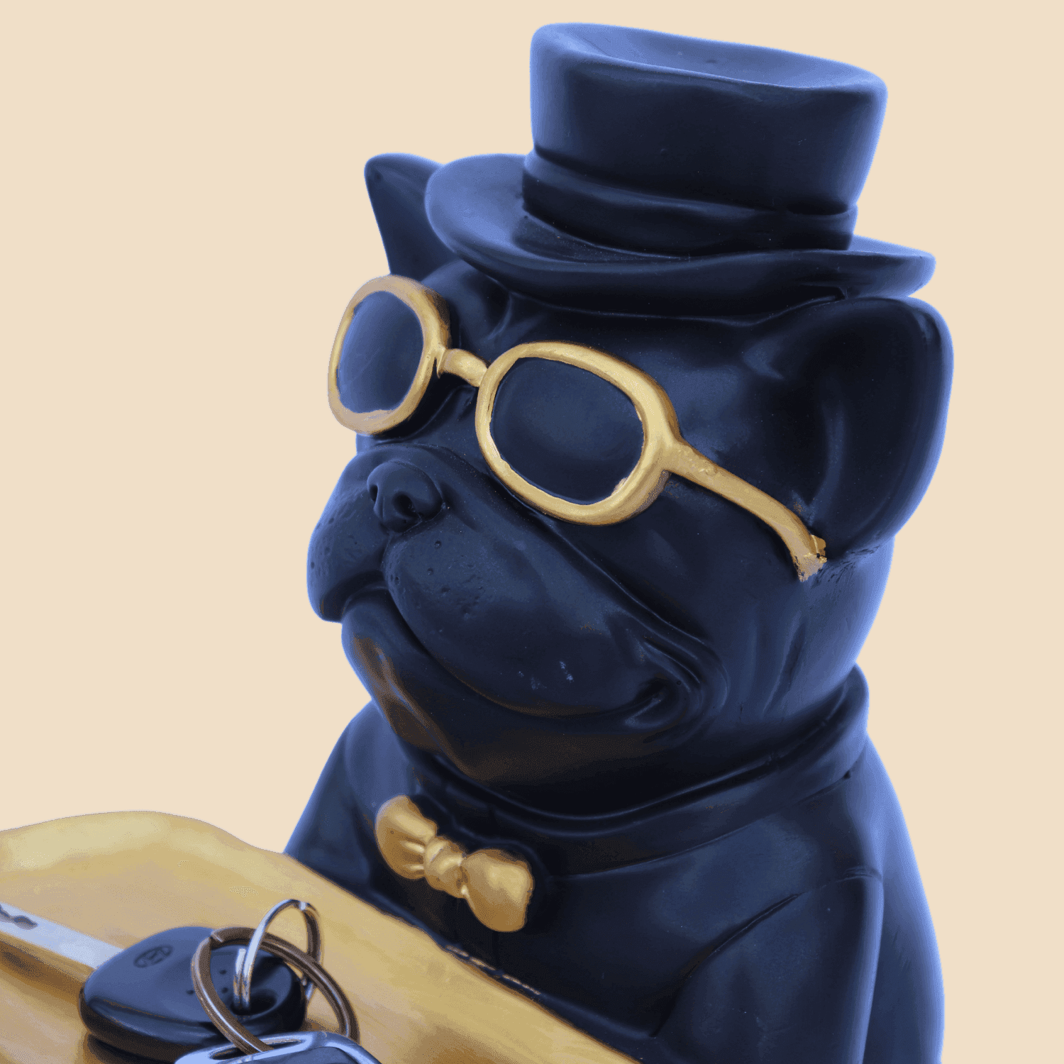 The Waggish Black Dog ( Sculpture Figurine) - LOOSEBUCKET