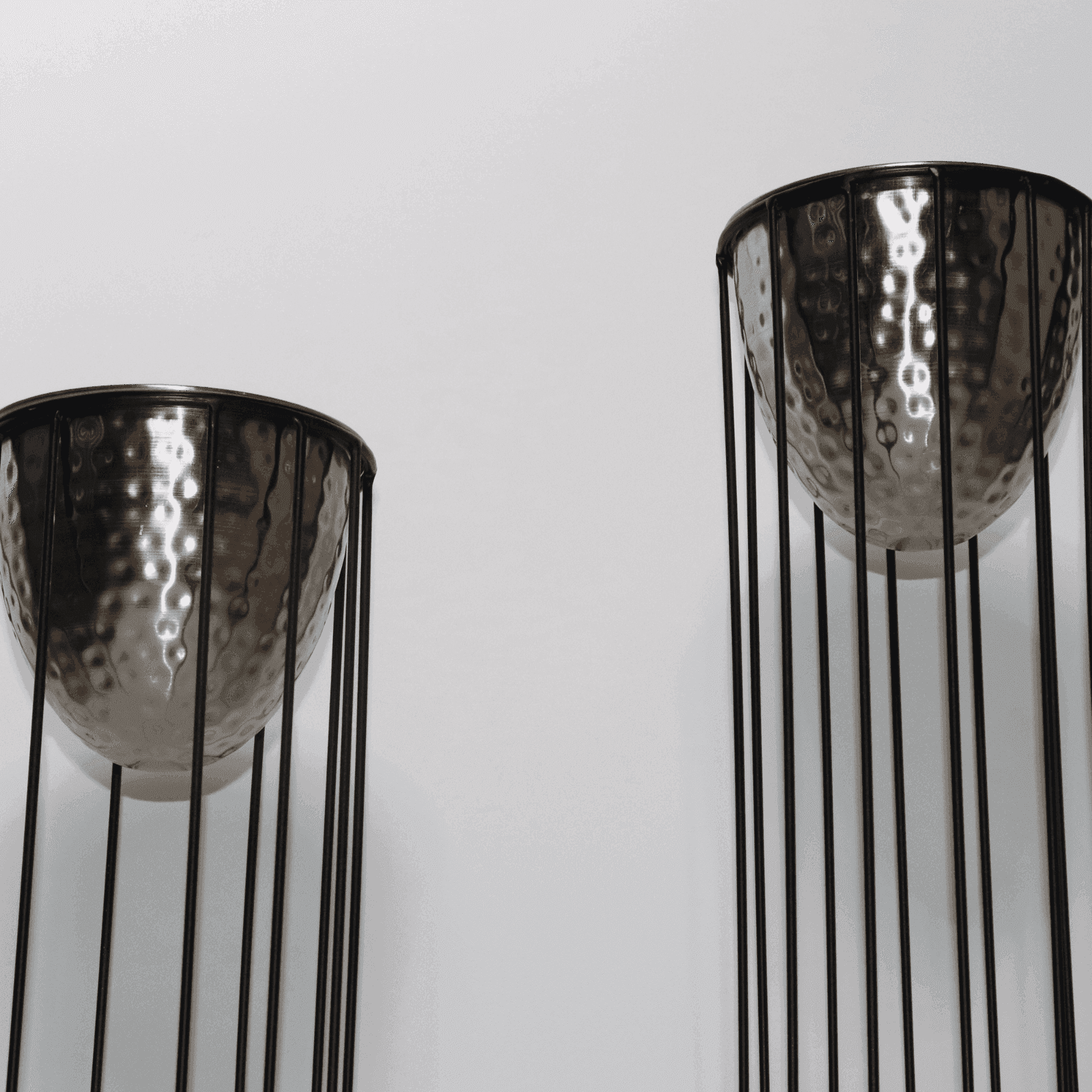 Ineluctable Silver Metal planters (Set of 2) - LOOSEBUCKET