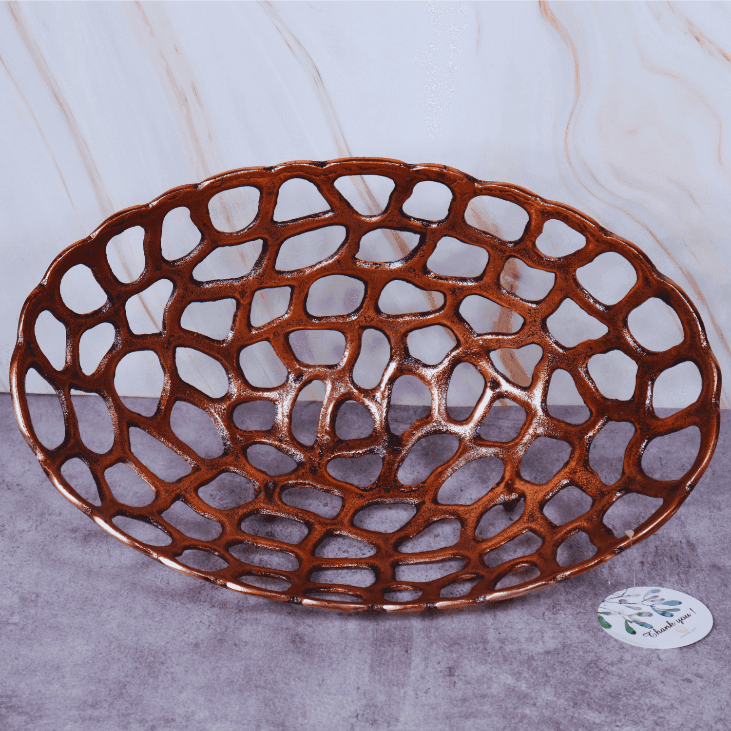 Copper Net Fruits & Multipupose Metal basket (Antique) - LOOSEBUCKET