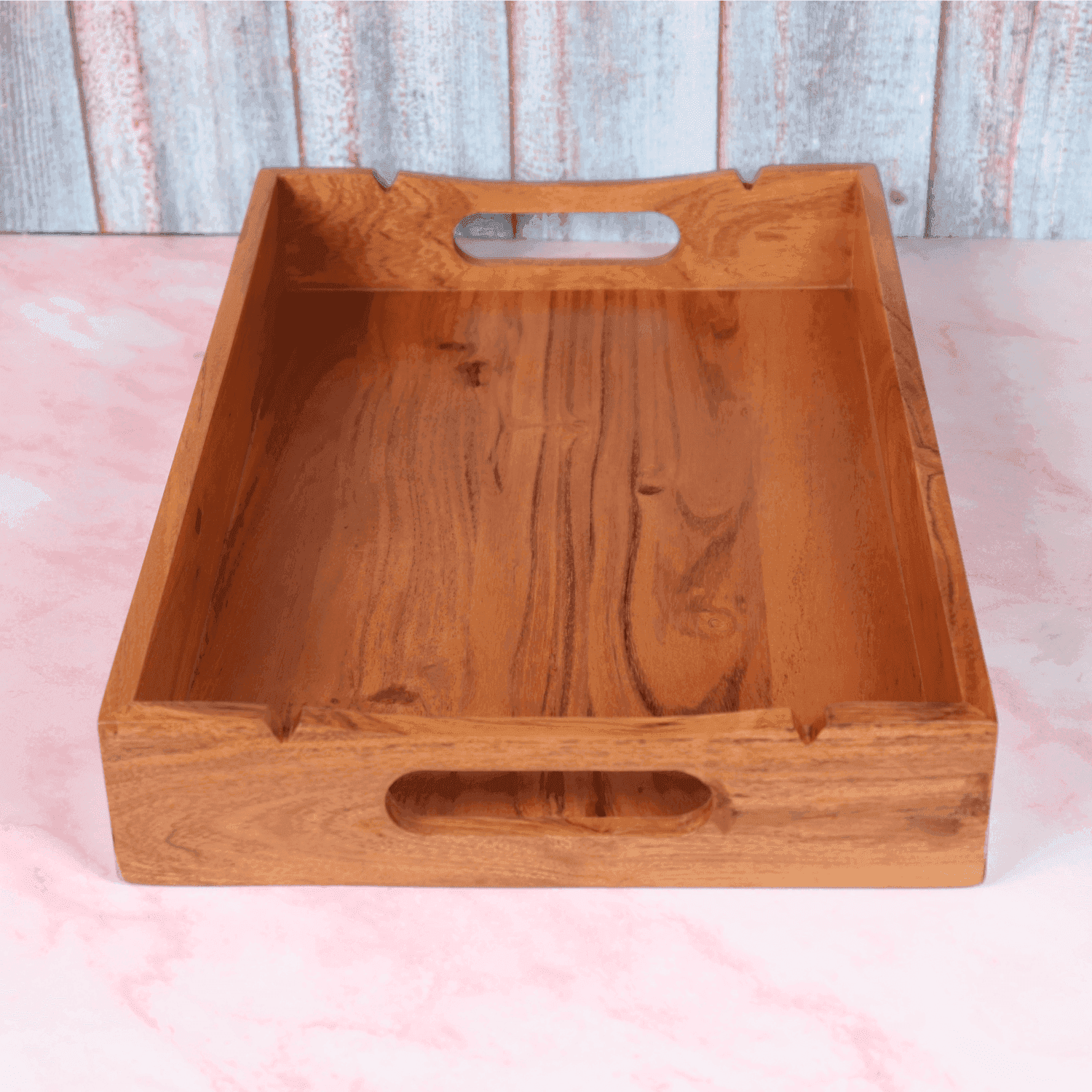 The Curvy Rule Acacia wood serving tray - LOOSEBUCKET