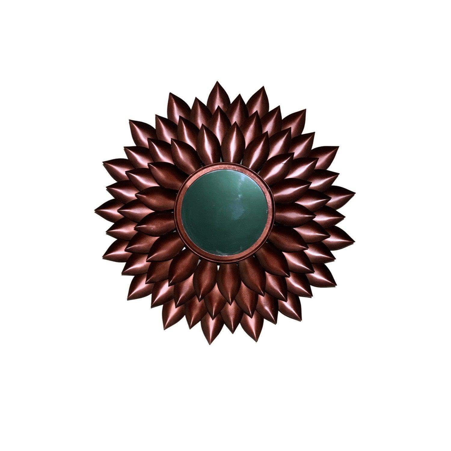 Metal Wall Mirror (The Bronze Leaf) - LOOSEBUCKET