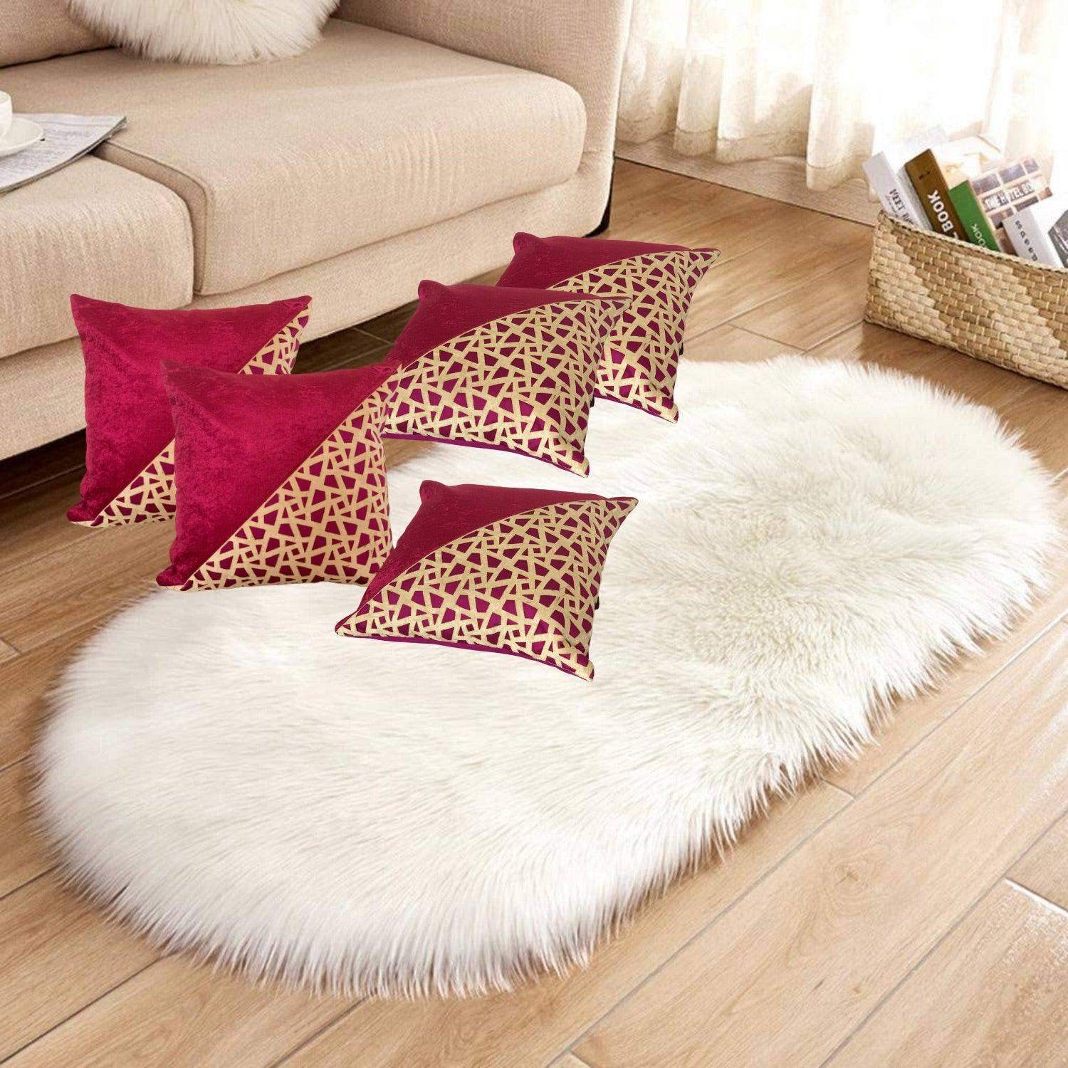 Velvet Cushion covers ( Zareen Net) - LOOSEBUCKET
