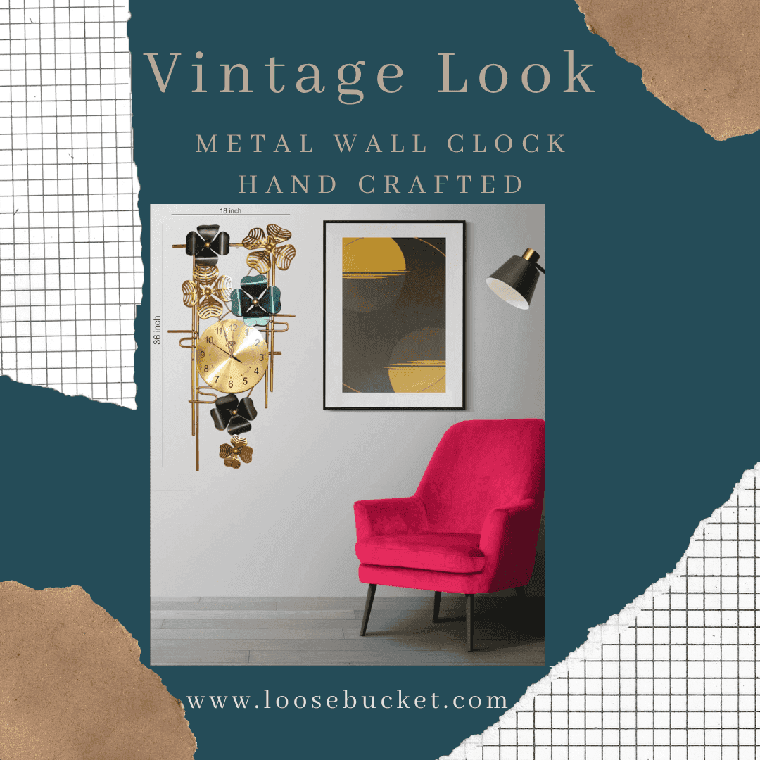 Metal Wall Clock (The Blue Time) - LOOSEBUCKET